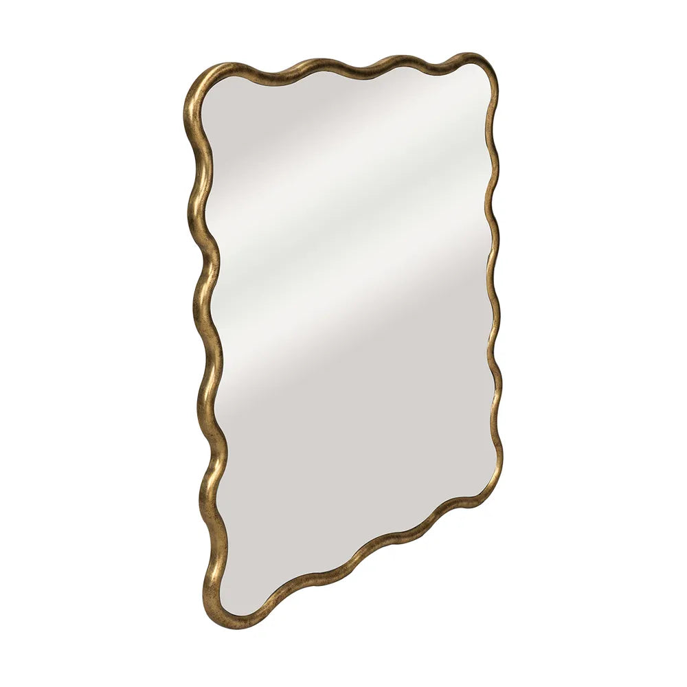 Emilie Square Wall Mirror - Antique Gold - NotBrand