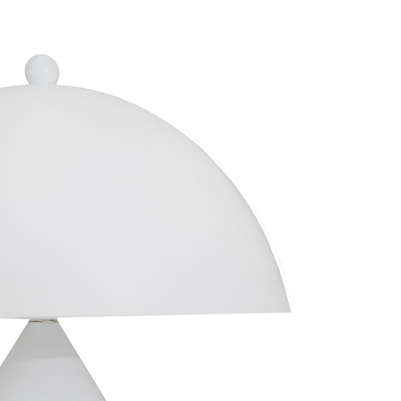 Lucas Metal Table Lamp - White - NotBrand
