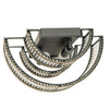 Fontaine Wall Sconce in Antique Black - Metal & Glass - Notbrand