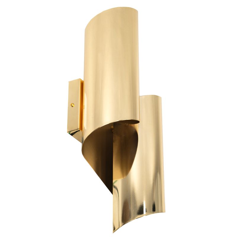 Helix Metal Wall Sconce - Gold - Notbrand - Notbrand