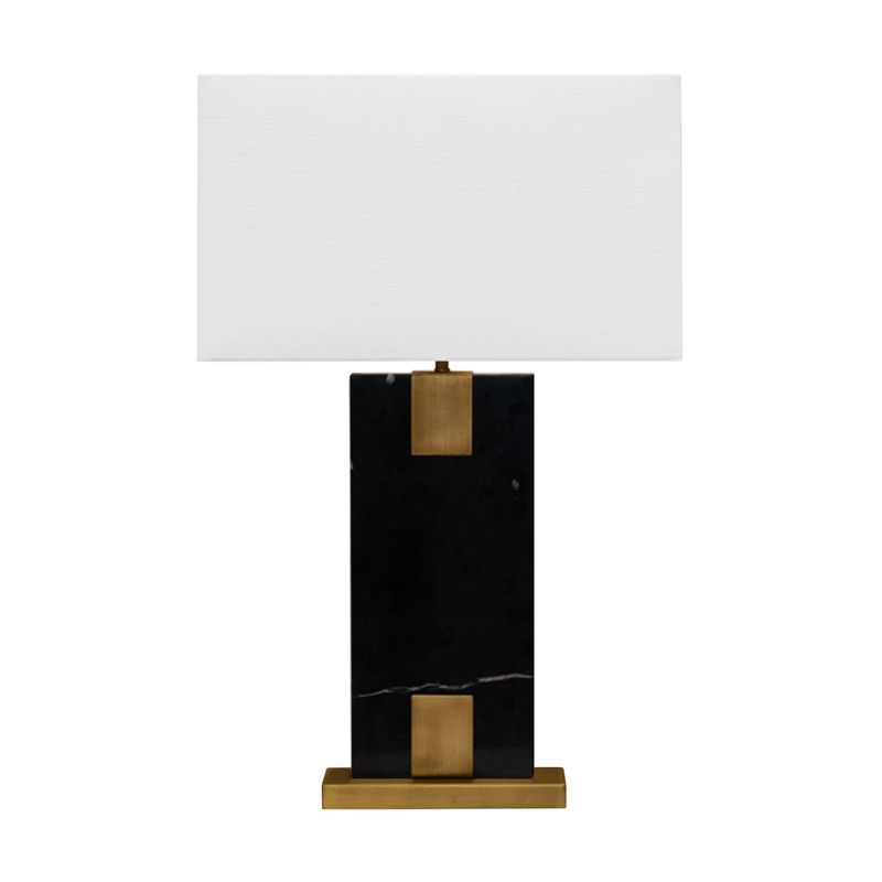 Nazare Marble Table Lamp - Black - NotBrand