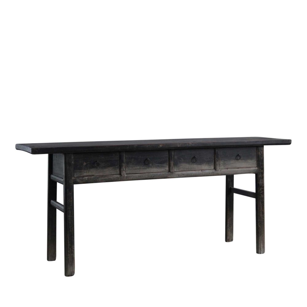 Altisain 130 Year Old Fruit Wood Console - Natural - Notbrand