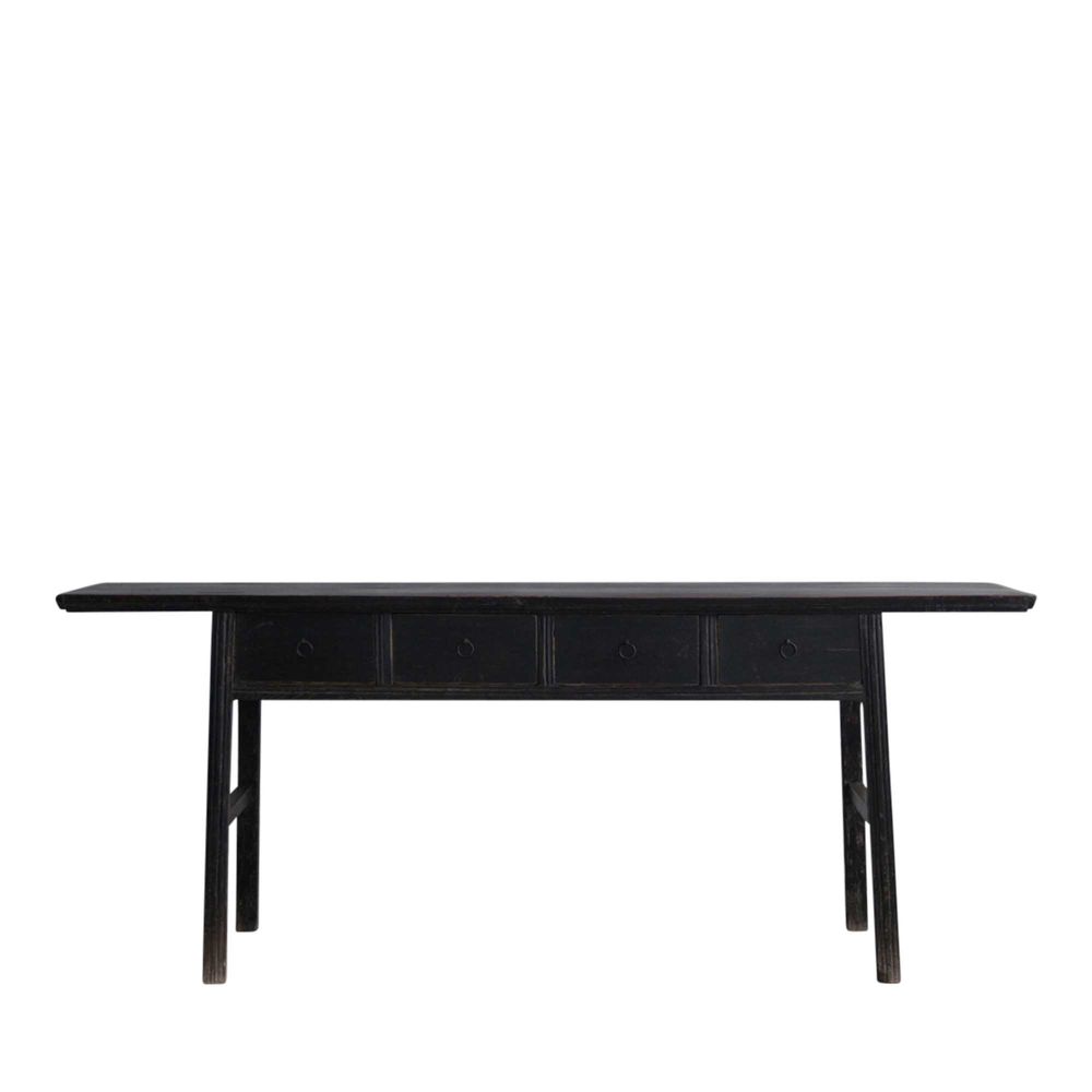 Matin 130 Year Old Elm Console - Black - Notbrand