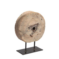 Hax Teak Wheel with Iron Stand - Small - Notbrand