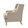 Bondi Armchair with White Piping - Natural - Notbrand