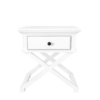 Sorrento Side Table in White - 65cm - Notbrand