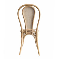Round Rattan Back Dining Chair - Natural - Notbrand