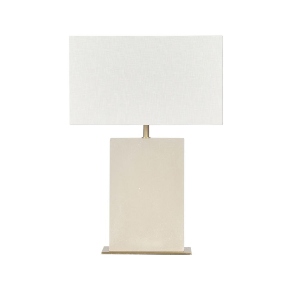 Roco Table Lamp with Ivory Shade - Light Grey - Notbrand