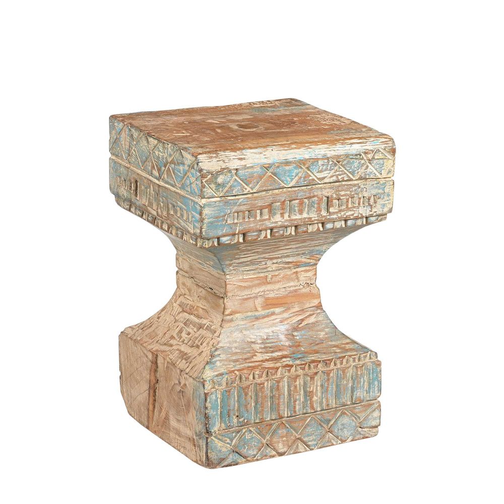Candra Teak Stepped Low Table - Natural - Notbrand