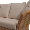 Cayman Rattan 2 Seat Sofa with Cushions - Natural - Notbrand
