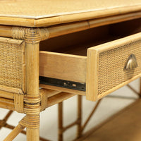 Cayman Large 2 Draw Rattan Console - Natural - Notbrand