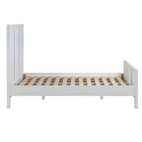 Santorini Timber Double Bed - White - Notbrand