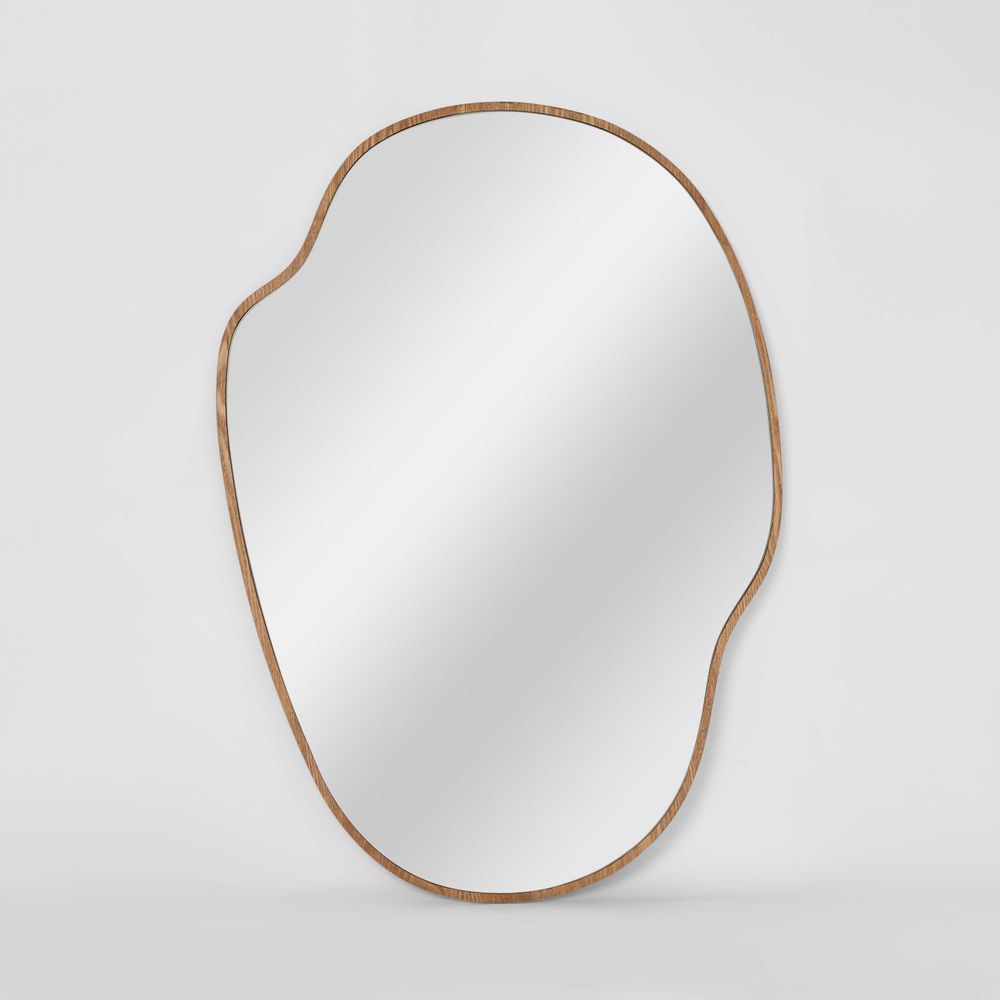 Dune Oak Wood Framed Wall Mirror in Natural - Small - Notbrand