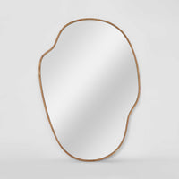 Dune Oak Wood Framed Wall Mirror in Natural - Small - Notbrand