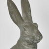 Henry Polyresin Hare Sitting Figurine in Grey - Large - Notbrand