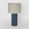 Condotti Ceramic Table Lamp with Shade - Blue - Notbrand
