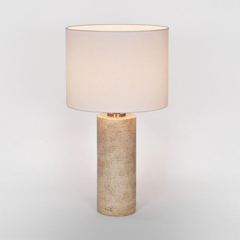 Tivoli Resin Table Lamp with Shade - Cream - Notbrand