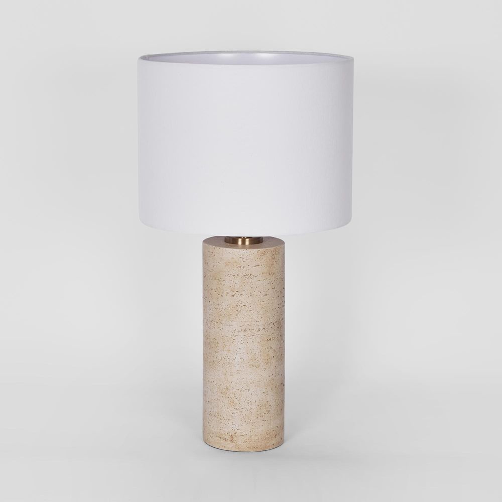 Tivoli Resin Table Lamp wirth Shade - Cream - Notbrand