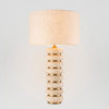 Wisteria Iron and Travertine Table Lamp - Brass - Notbrand