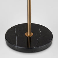 St Germain Iron & Glass Floor Lamp - Brass - Notbrand