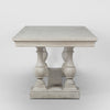Ville Oak Timber Pedestal Dining Table - White - Notbrand