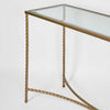 Palais Metal Frame Console Table - Gold - Notbrand