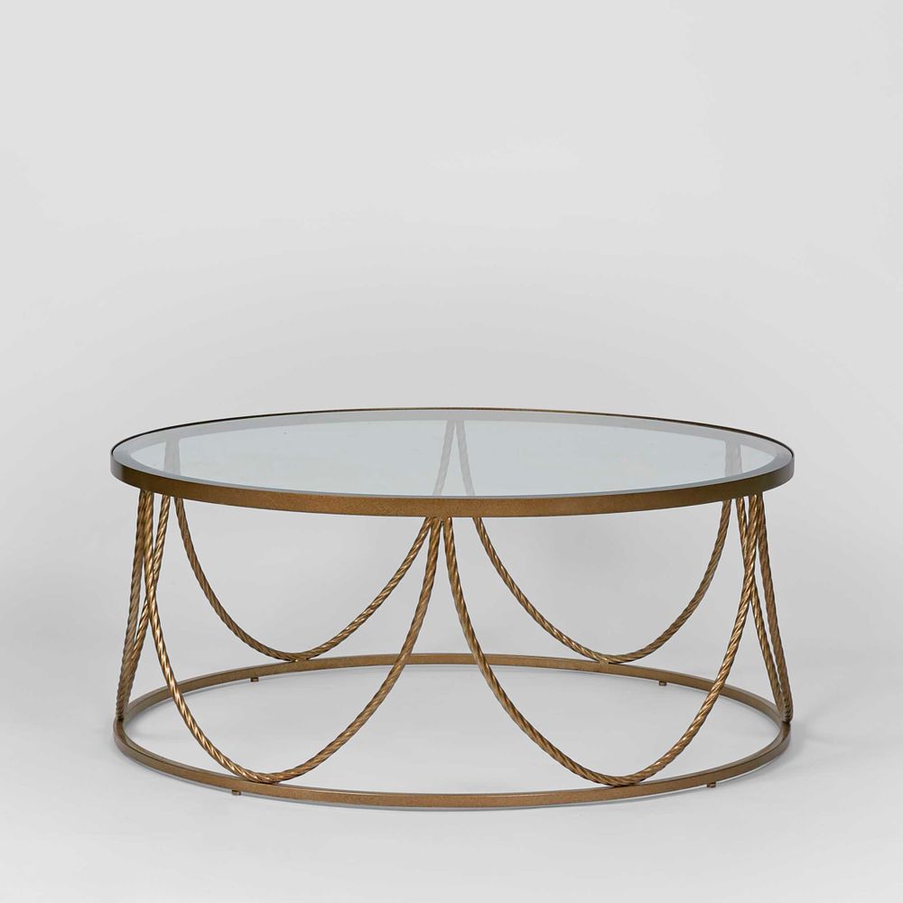 Palais Round Coffee Table - Gold - Notbrand