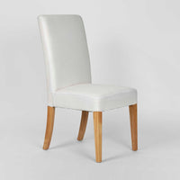 Ville Fabric Dining Chair - White - Notbrand