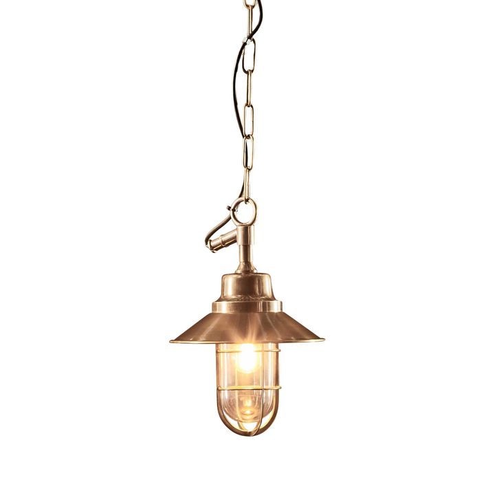 Rutherford Outdoor Ceiling Pendant - Brass - Notbrand