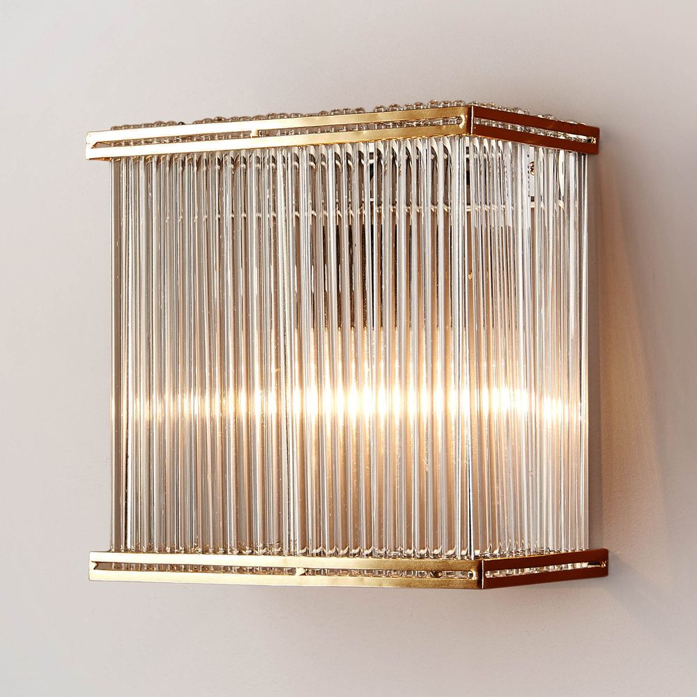 Verre Rectangular Wall Light - Brass - Notbrand
