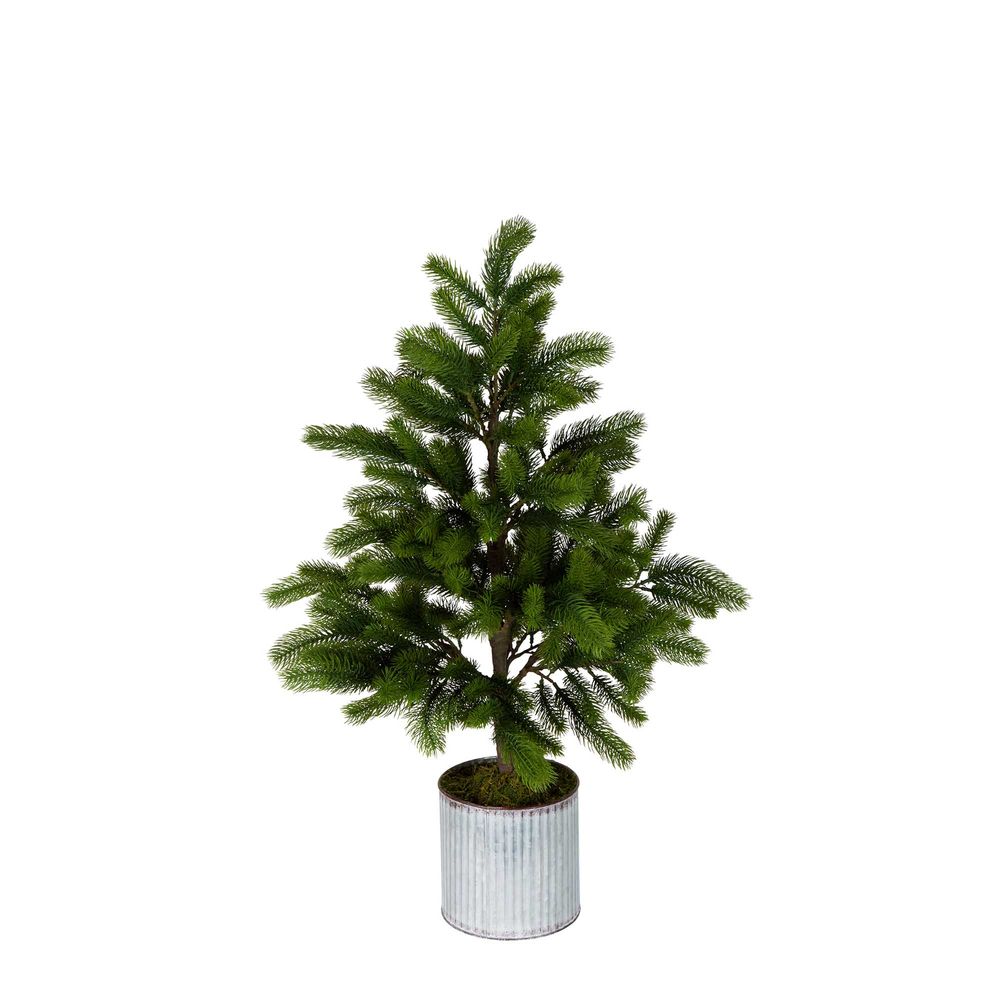 Marmont Tin Potted Pine Tree - Small - Notbrand