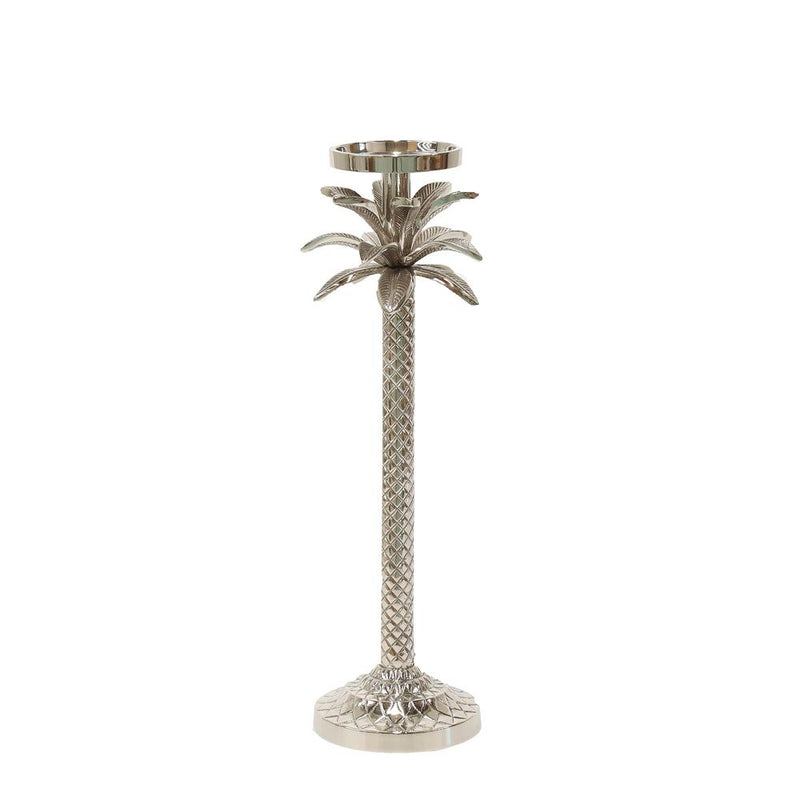 Raffles Palm Candle Stick in Silver - Medium - Notbrand