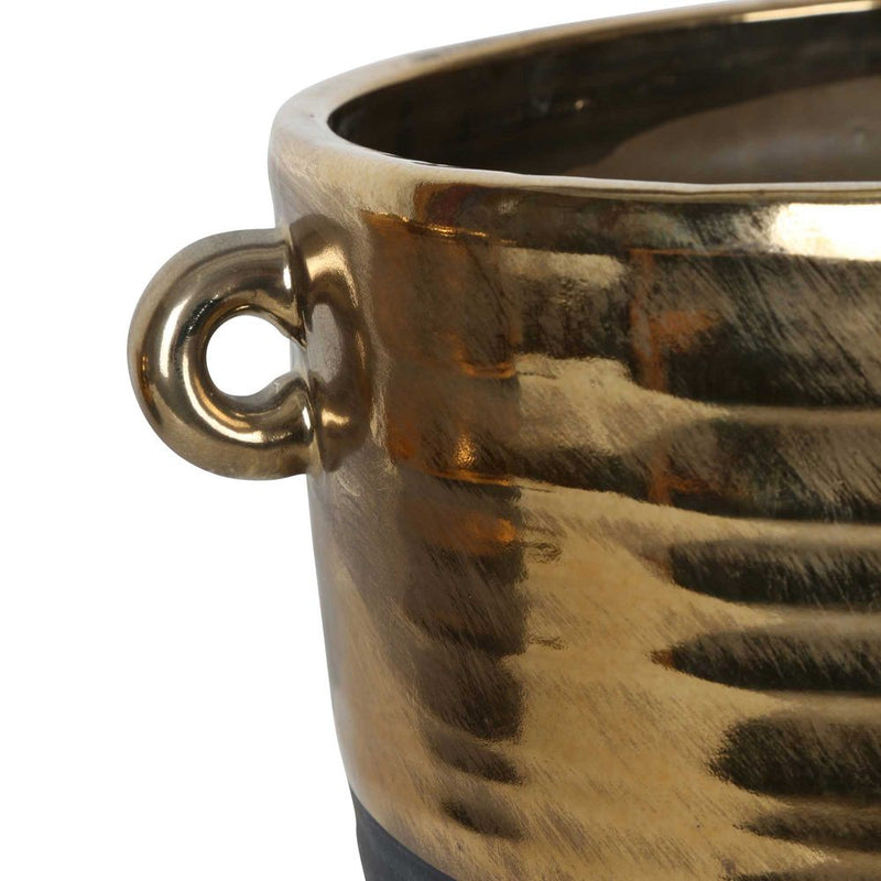 Ganda Stoneware Pot in Gold - Large - Notbrand
