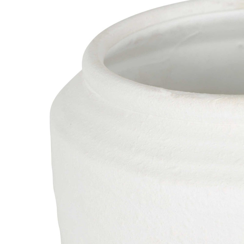 Axsha Pot in White - Large - Notbrand