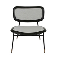 Seda Leather Occassional Chair - Black