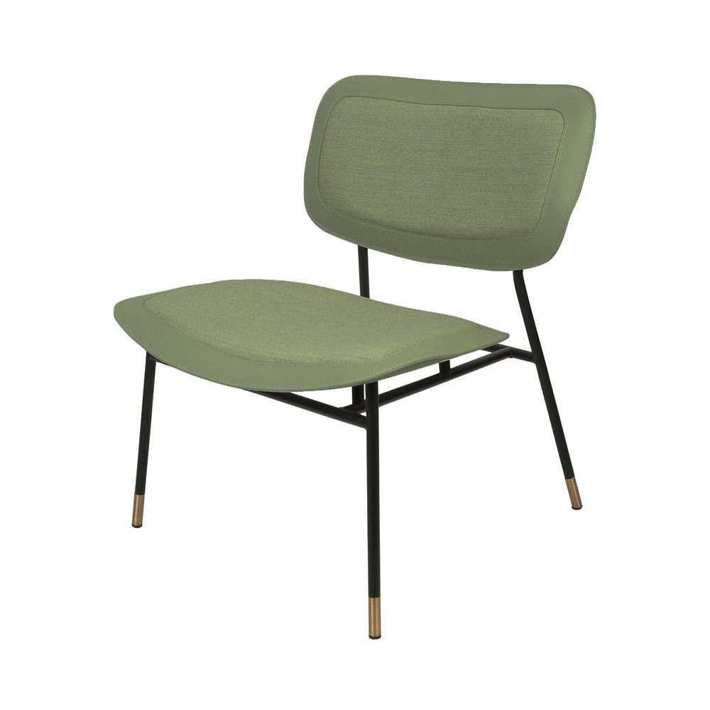 Seda Leather Occasional Chair - Sage Green - Notbrand