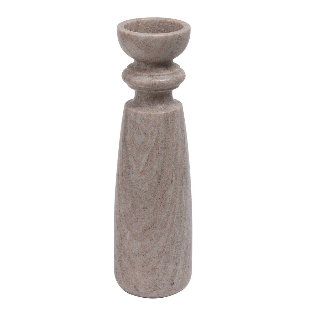 Santiago Marble Candle Stand in Brown - Extra Large - Notbrand