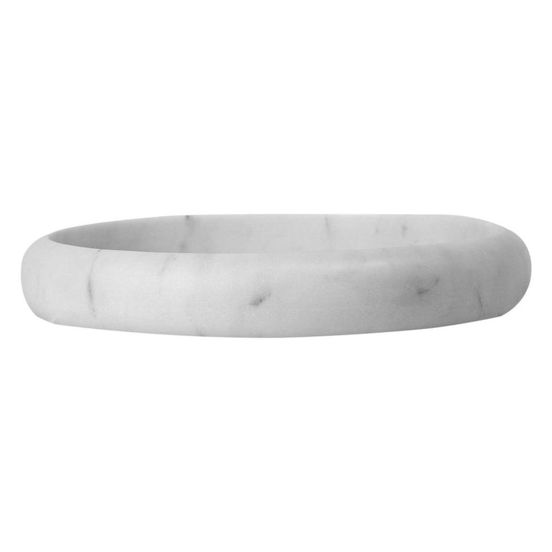 Santiago Marble Tray in White - Small - Notbrand