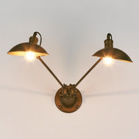 Remington Wall Light with Metal Shade - Brass - Notbrand
