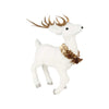 Arc Prancing Deer Statue - White - Notbrand