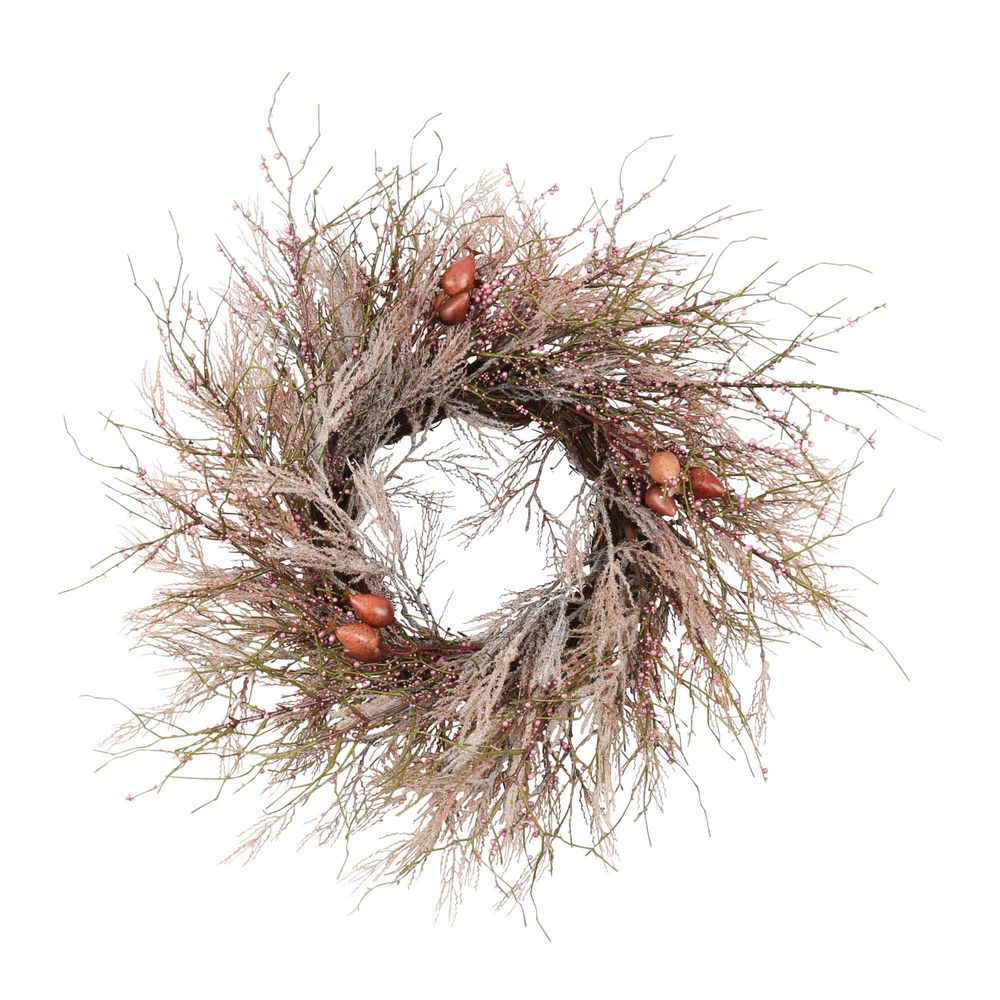 Pluma Wreath in Pink - 66cm - Notbrand