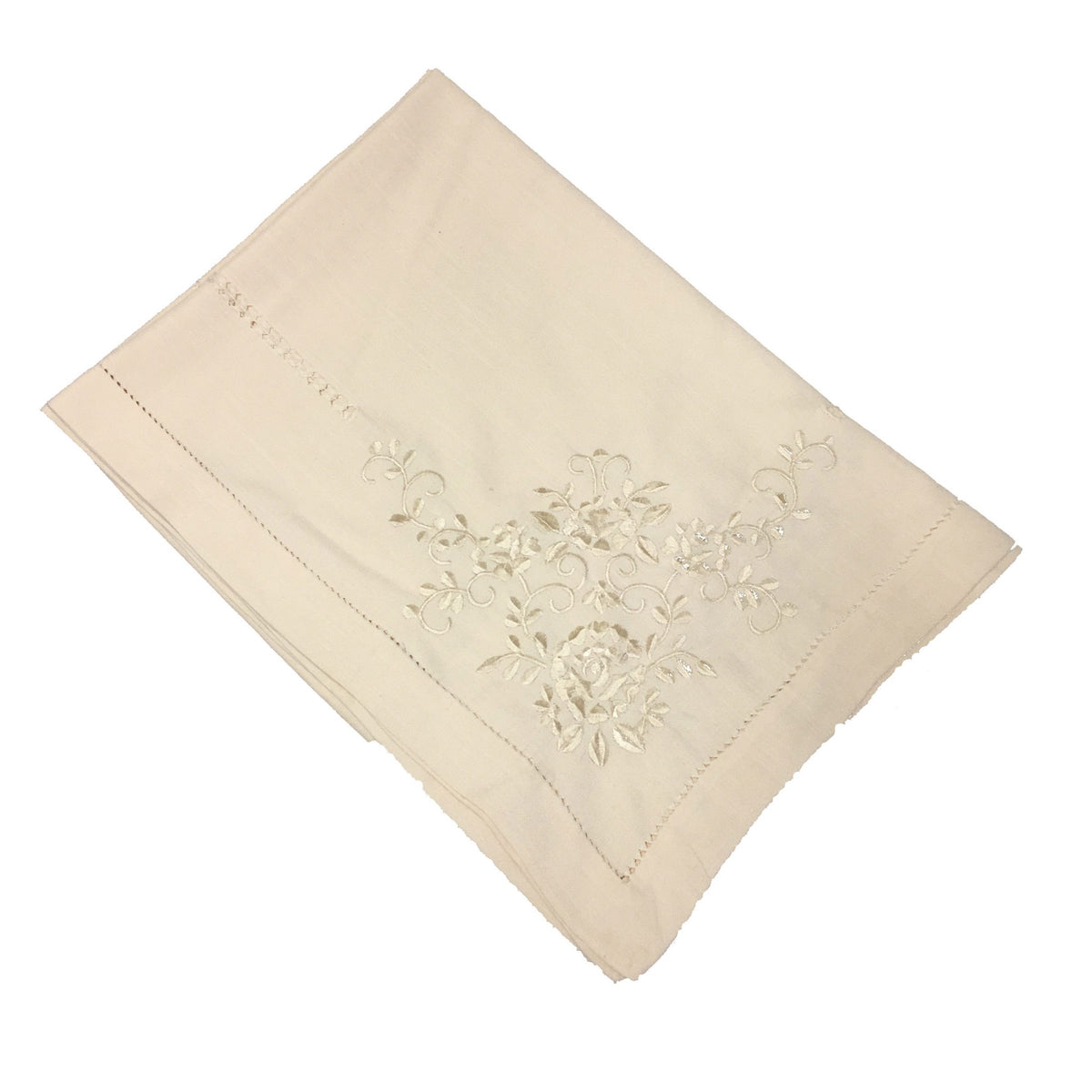 French Style Linen Tablecloth - Ivory - Notbrand