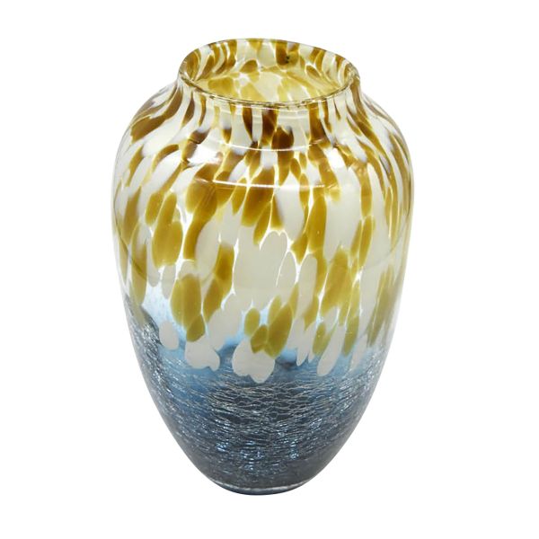 set of 2 Amber Sheridan Glass Vase -  Blue & White - Notbrand