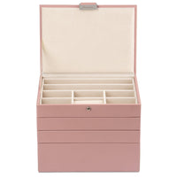 Cassandra's 4 Tray Jewellery Box in Pink - Medium - Notbrand