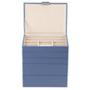 Cassandra's 5 Tray Jewellery Box in Blue - Medium - Notbrand