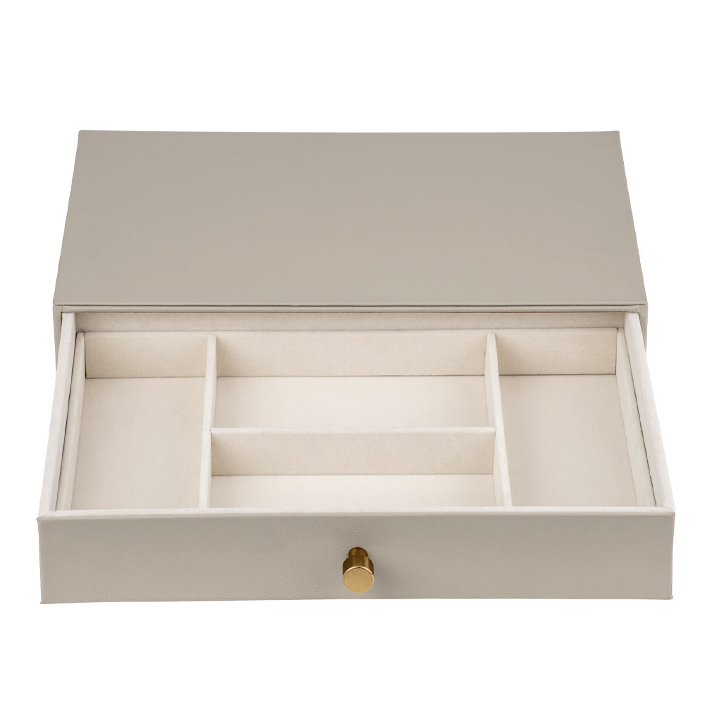 Cassandra's 3 Layer Jewellery Box in Grey - Large - Notbrand