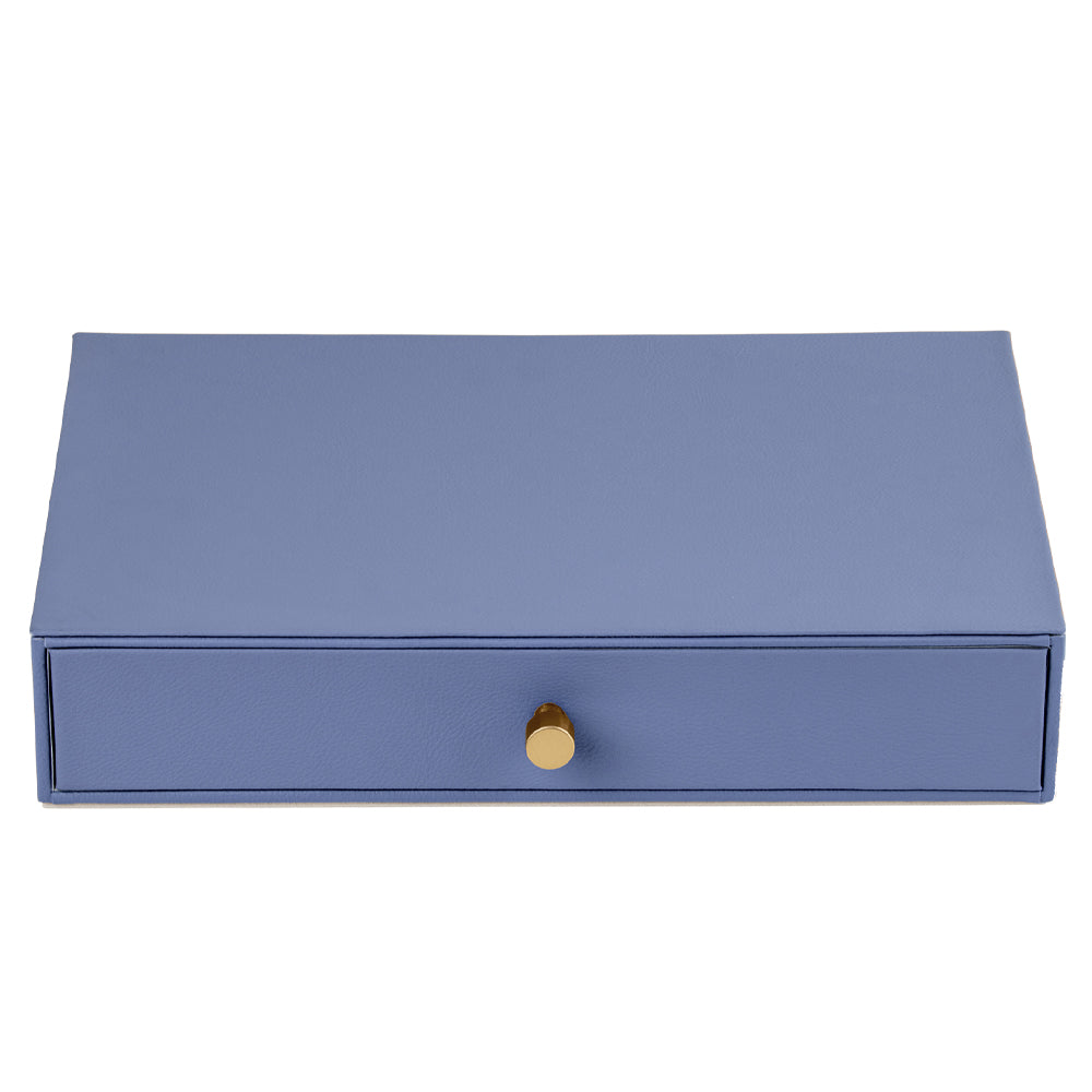 Cassandra's Large Jewellery Box Drawer in Blue - The Luna Collection - Notbrand