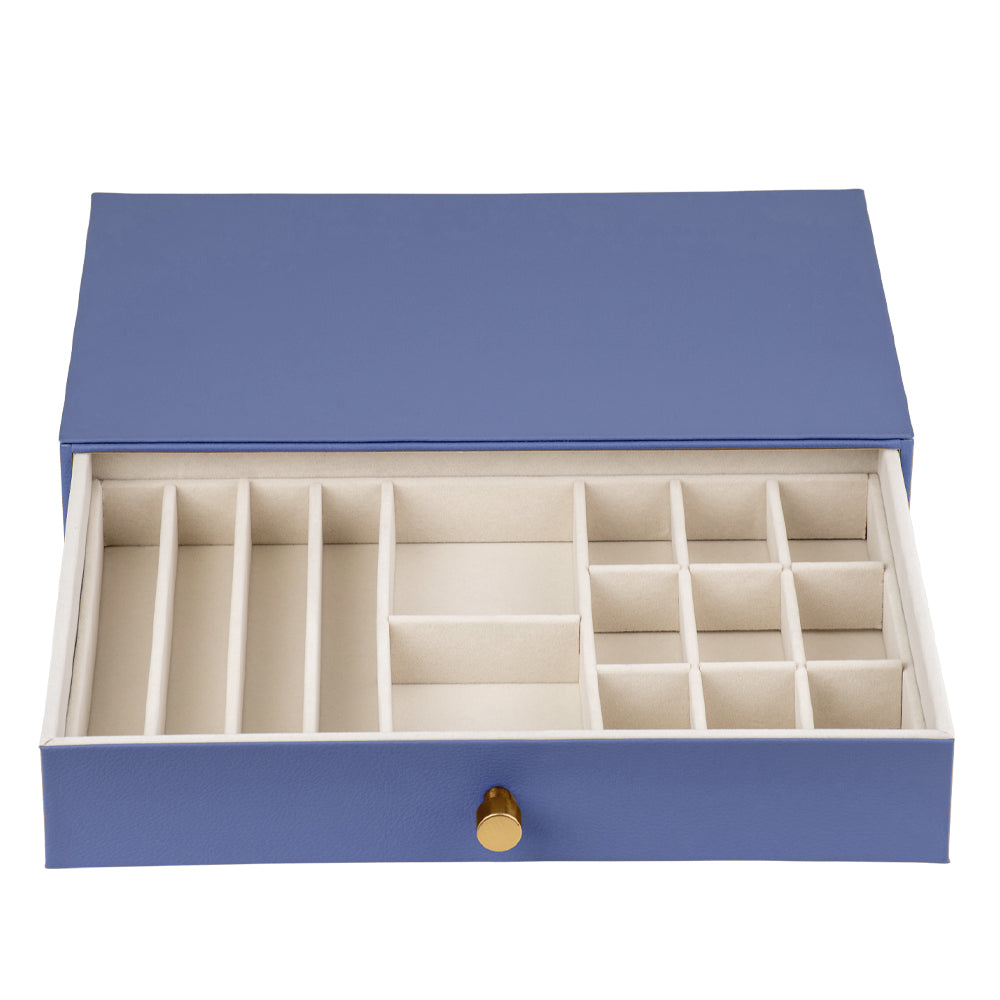 Cassandra's Large Jewellery Box Drawer in Blue - The Valentina Collection - Notbrand