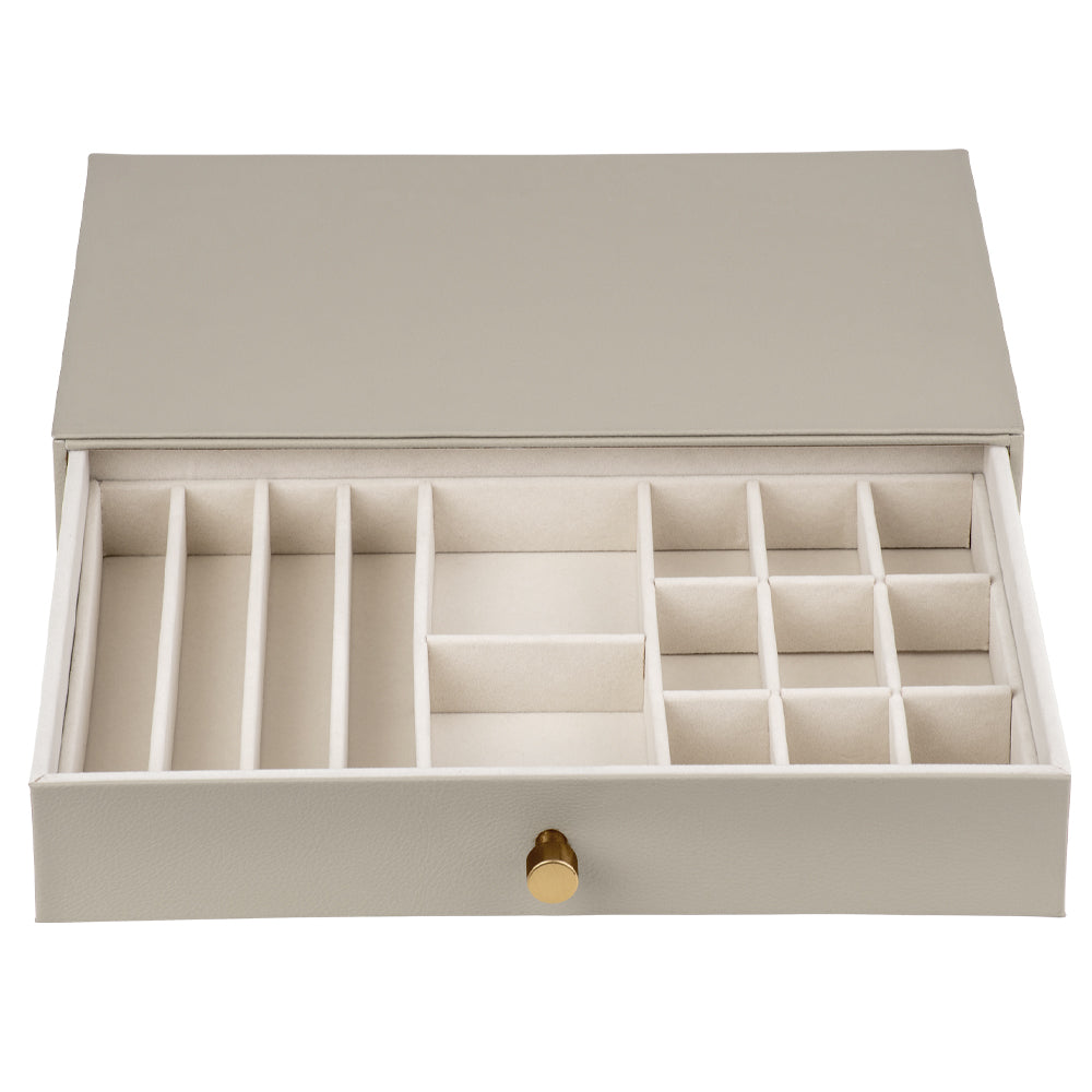 Cassandra's Large Jewellery Box Drawer in Grey - The Valentina Collection - Notbrand