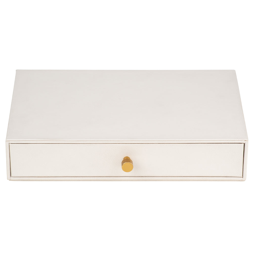 Cassandra's Large Jewellery Box Drawer in White - The Valentina Collection - Notbrand